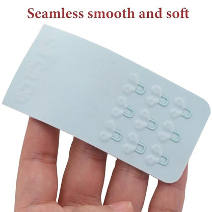 SAMGU Women's Bra Extenders 2 Hook/3 Hook/4 Hook/5 Hook/6 Hook Soft Stretchy - color: Soft Bra Extenders 3 Hooks 1/2 Inch 2pcs Blue