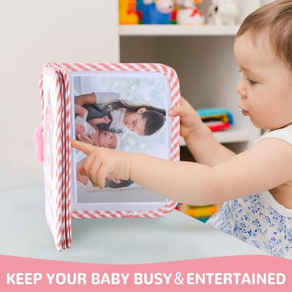 ZOIIWA Baby's My First Family Album Soft Photo Cloth Book (Boho Rainbow) - style: Boho Rainbow