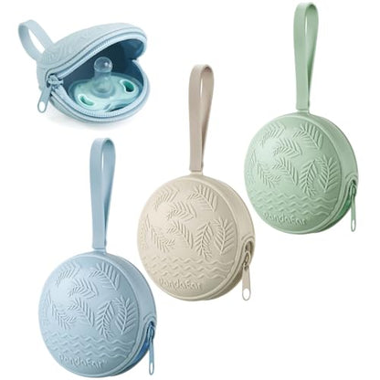 PandaEar Baby Food Freezer Tray with Lids & Pacifier Holder Holder Case