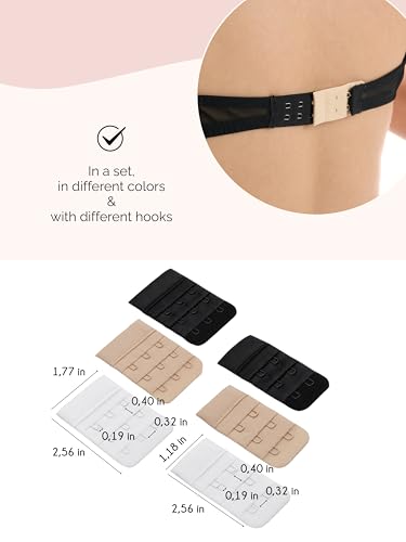 Herzmutter Bra Extender Woman 2 Hook / 3 Hook comfortable nursing bra Extension during pregnancy lactation German Brand 9000