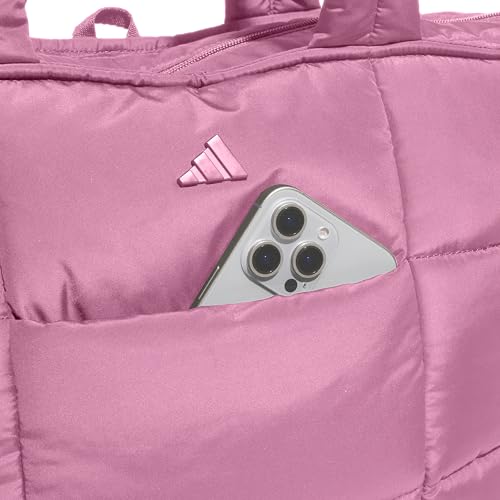 adidas Quilted Puffer Tote Bag - color: Tropic Bloom/3