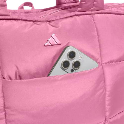 adidas Quilted Puffer Tote Bag - color: Tropic Bloom/3