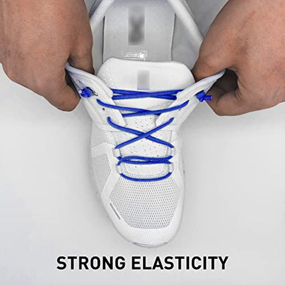 3 Pairs Elastic No Tie Shoe Laces, Stretch Bungee Laces - color: Pink+green+blue