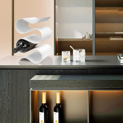 Wine Rack Countertop, Creativity Modern Small Wine Holder - color: White
