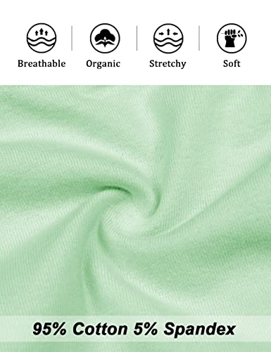 Molasus Women's Cotton Underwear High Waisted Full Coverage Ladies Panties (Regular & Plus Size) - color: Multicolor-5pack-a5, size: 5X-Large
