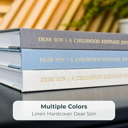 Duncan & Stone Dear Son Boy Mom Baby Memory Book Journal, Blue, 230pg - color: Blue