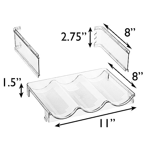 ClearSpace Water Bottle Organizer, Stackable Cabinet Storage, 8 Pack - size: 8 Pack