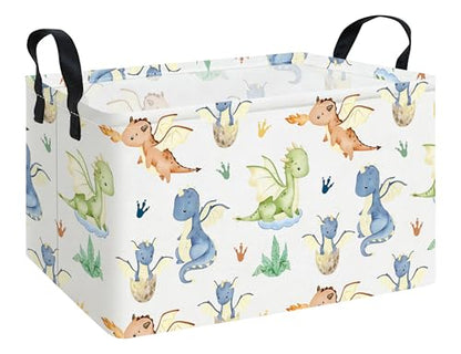 Rectangular Collapsible Parent Child Dragon Storage Basket Organizer - color: Rec Parent-child Dragon