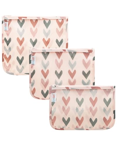 ALVA 3pcs Mess-Proof Travel Pouches,TSA Approved Toiletry Bag,Makeup Bag - color: Classic love