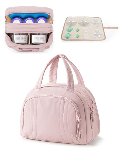 Wearable Breast Pump Bag Compatible with Momcozy/Medela/Elvie/Eufy