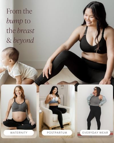 Kindred Bravely Louisa Maternity Leggings with Pockets Pregnancy Postpartum - color: Black, size: X-Large