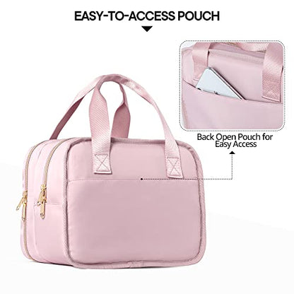 Fasrom Wearable Breast Pump Bag, Insulated Pump Carrying Case with Cooler - color: Pink