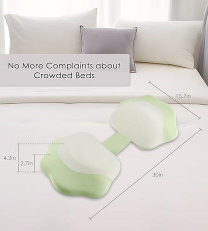 DONAMA Memory Foam Pregnancy Pillow for Sleeping, Cooling Maternity Pillow - color: Green