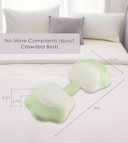DONAMA Memory Foam Pregnancy Pillow for Sleeping, Cooling Maternity Pillow - color: Green