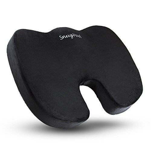Upgraded Memory Foam Seat Cushion, for Sciatica, Back, Hip, and Tailbone Pain Relief, Firm Comfortable, Support for Office Chair, Wheelchair,Car. Nonslip Orthopedic Memory Foam Coccyx Cushion - size: 1 Seat cushion