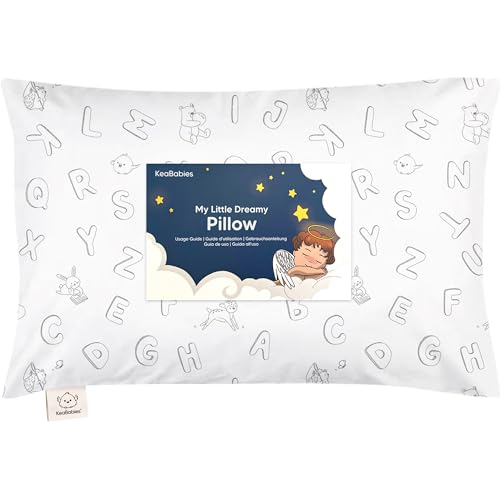 Toddler Pillow with Pillowcase, 13x18 My Little Dreamy Pillow (ABC Land) - color: Abc Land