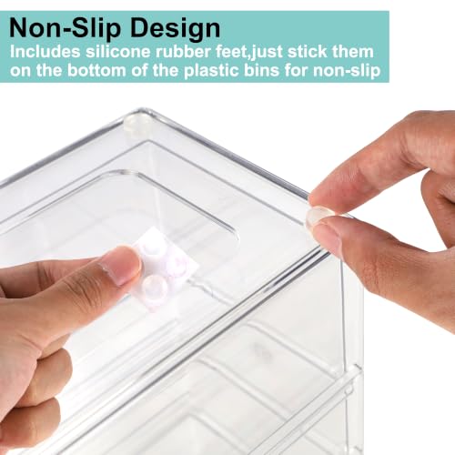 Prsildan Acrylic Desk Organizers with 14 Drawers, Stackable Makeup Storage - size: Stackable-14 Drawers