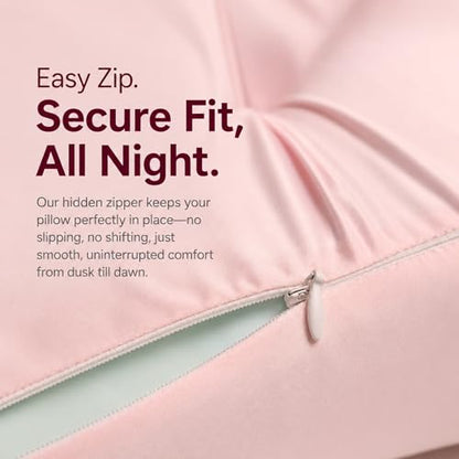 Derila Ergo Premium Blend Pillowcase with Modal & Silk Pillow Case - size: Beauty Pillowcase - 21.25 x 14.17 x 4.72 in