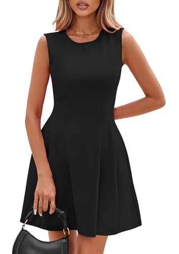 PRETTYGARDEN Women's A Line Elegant Summer Cocktail Dresses - color: Black, size: X-Small