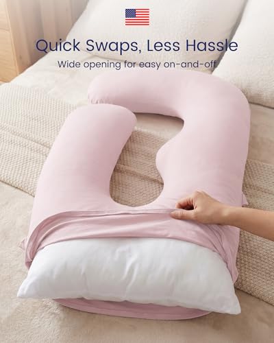 TotAha Soft Pregnancy Pillow Cover Compatible with Momcozy Body Pillow - color: Mint Leaf