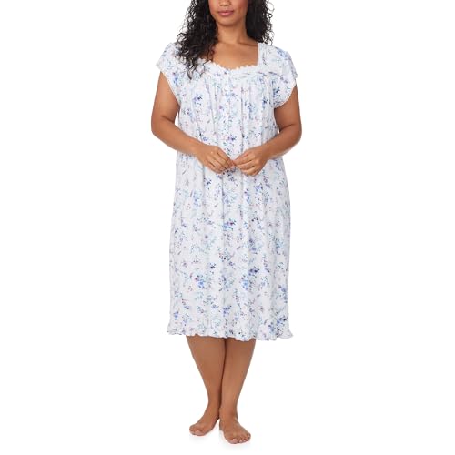 Eileen West Short Cap Sleeve 42" Long Nightgowns for Women - size: Medium
