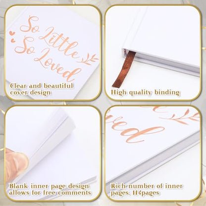 So Little So Loved Baby Shower Guest Book Decorations with 2 Marker - style: So Little So Loved