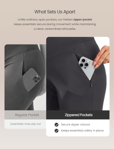 JOYSPELS Smooth Feeling Wide-Leg Maternity Work Pants Soft Pregnancy Yoga Pants with Zippered Pockets Over The Belly - color: Mixgrey, size: Small