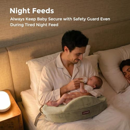 Momcozy Cozylite Nursing Pillow for Breastfeeding - Supportive Memory Foam - color: Light Green