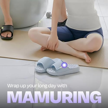 BALLOP Mamuring 1,700 Nodes Acupressure Massage Slippers - color: Sky Blue, size: 7 Women/6 Men