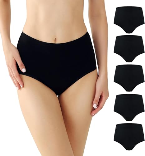 BATTEWA 50ml Incontinence Underwear for Women Leak Proof Panties 5Black, M - color: Black, size: Medium