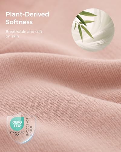 Momcozy Maternity Shapewear for Under Dresses, Anti-Chafing, Cotton Gusset - color: Oyster Pink, size: Medium