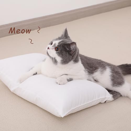 NTBAY Tiny Pillows, Set of 2, 7"x11", Light Taupe - color: Light Taupe, size: 11"x7"