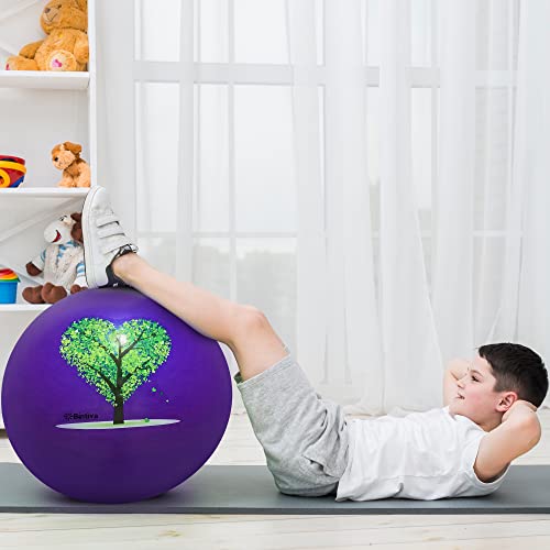 bintiva Exercise Ball - color: Stabilizing Sand - Purple, size: M (58-65cm)