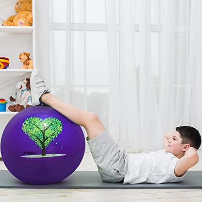 bintiva Exercise Ball - color: Stabilizing Sand - Purple, size: XS (40-45cm)