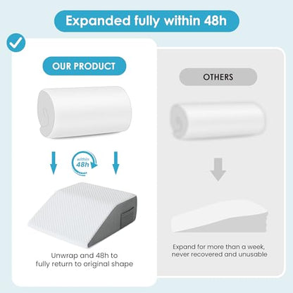 Cozymaker 8-inch Adjustable Leg Elevation Pillows for Swelling Pain Relief - size: Flat Top 8 inch Height