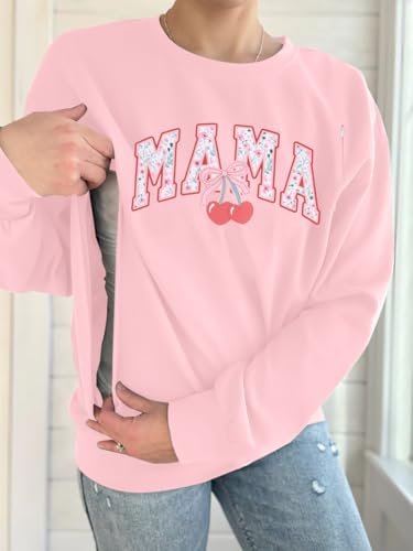UNIQUEONE Nursing Sweatshirt Women Hidden Zip Breastfeeding Shirts - color: Pink, size: Medium