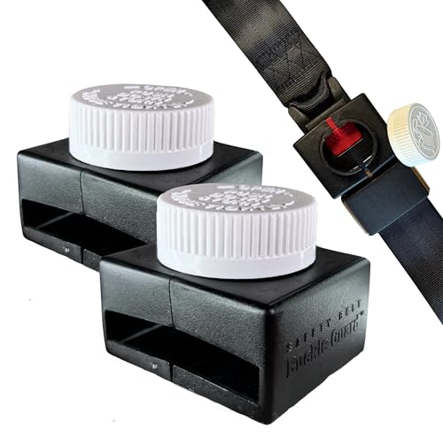 Seat Belt Lock Cover, 2 Pk for Buses & Commercial Use - color: Black 2 Pk