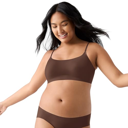 True Everybody by True & Co Women's Adjustable Strap Scoop Neck Bra - color: Chestnut, size: Medium