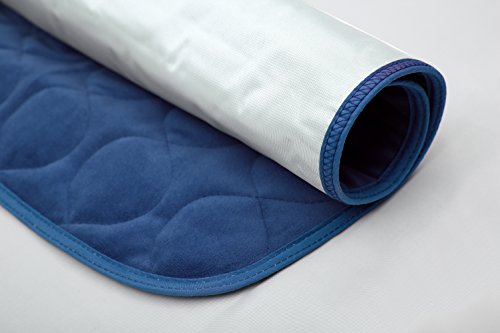 Velvet Opulence Premium Comfort Chair Pad/Underpad Washable Size - 18X24 (Blue) - color: Blue