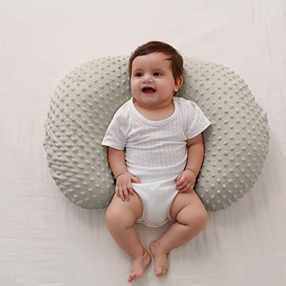 Nursing Pillow and Body Positioner with Premium Slipcover - color: Tidal Foam