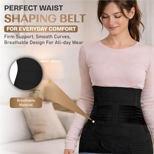 2 in 1 Postpartum Belly Band, C Section Recovery Wrap for Abdominal Support and Pelvic Support Belt (X-Large) - size: X-Large