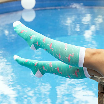 LEVSOX Compression Socks Women and Men, 20-30mmHg, Best for Nurses, Travel, Pregnancy - color: 6 Pairs Mix E, size: Large