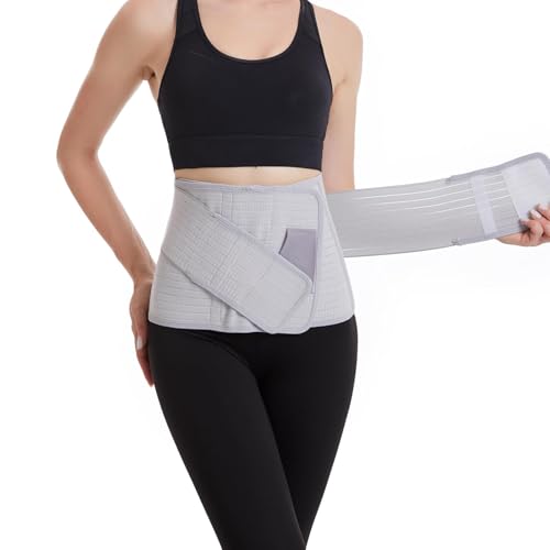 Paskyee Postpartum Belly Band, C-Section & Post Surgery Support - color: Grey, size: L/XL