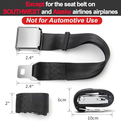 Coolrunner Air Travel Seat Belt Extender Strap for Comfort