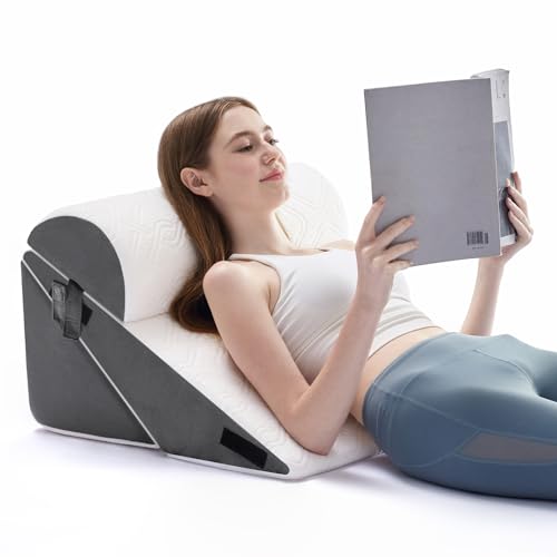 Negwoo 3PCS Wedge Pillow Set for After Surgery,Bed Wedge Pillow, Grey - color: Grey, size: 3 PCS-Standard
