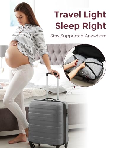 Momcozy Portable Pregnancy Pillow - Adjustable W Shaped Maternity Pillow - size: Regular