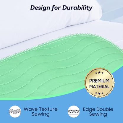 Fygrip 6 Pack 36” x 36” Extra Heavy Absorbency Washable Underpads Bed Pads - size: 6 Pack - 36" x 36"