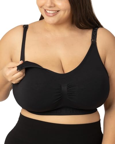 Kindred Bravely Simply Sublime Nursing Bra, Wireless Maternity Bra - color: Black, size: 3X
