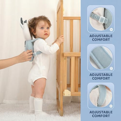 Baby Head Protector Backpack - Soft & Lightweight Fall Cushion Backpack for Toddlers Walking and Crawling(Deer) - color: Deer