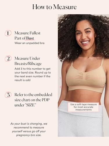 HATCH The Hands-Free Pumping Bra, Designed for Wearable Breast Pumps - color: Sand, size: Large